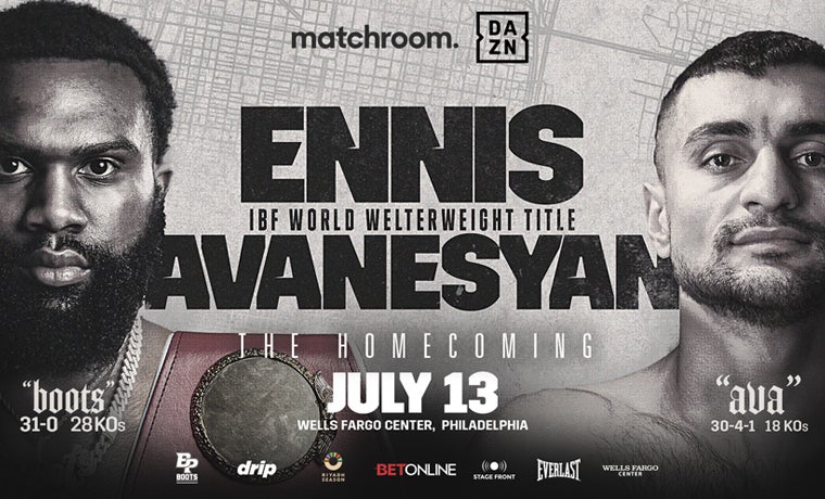 More Info for Matchroom Boxing presents Jaron 'Boots' Ennis vs. David Avanesyan