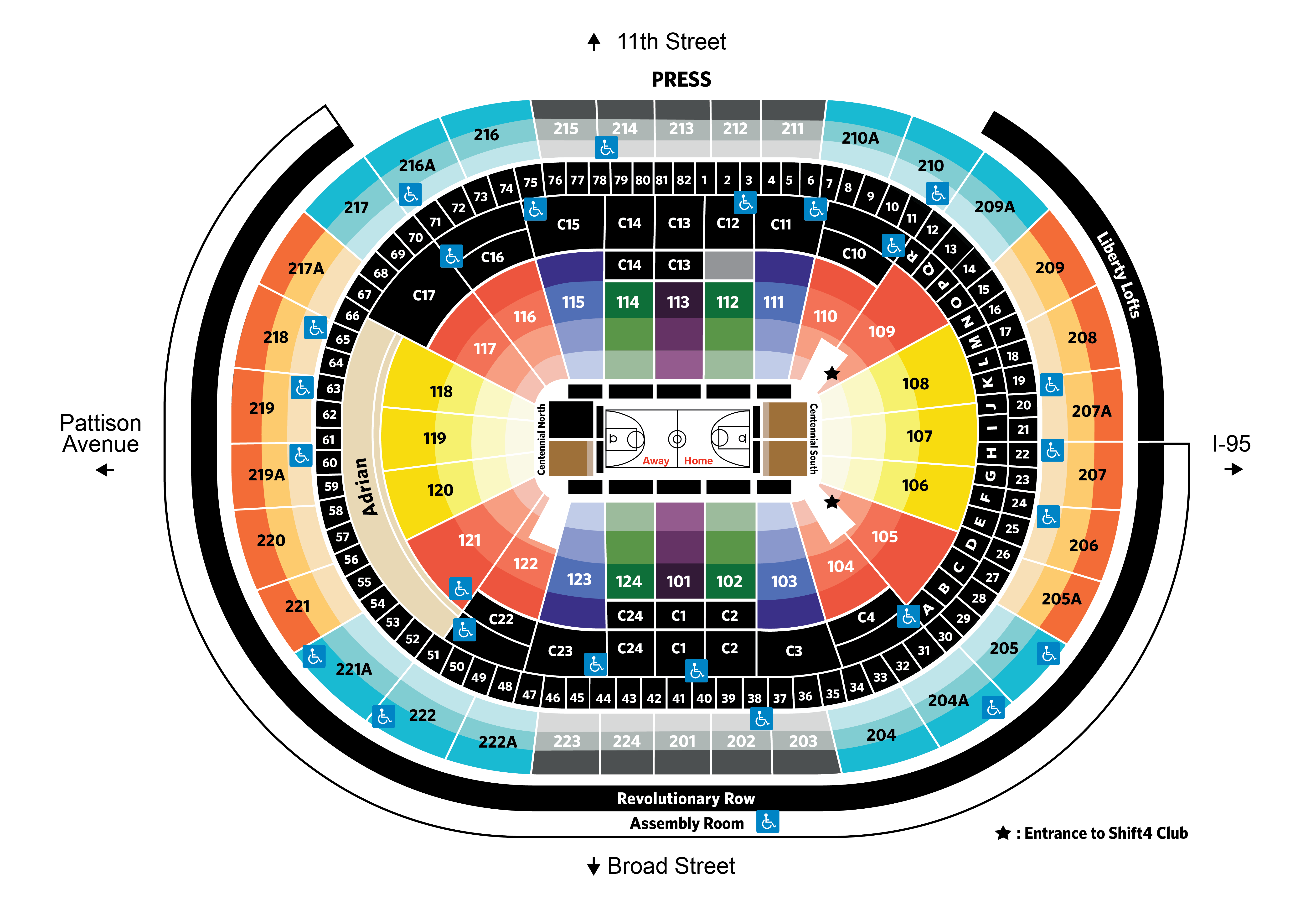 How To Find Assembly Room And Revolutionary Row Tickets At Wells Fargo  Center